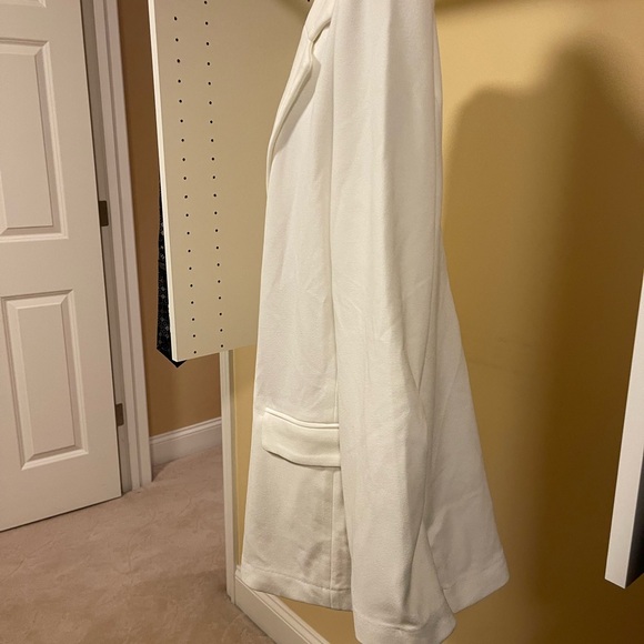 Lulus Career Girl Ivory Double Breasted Blazer White - Size XL - Picture 6 of 8